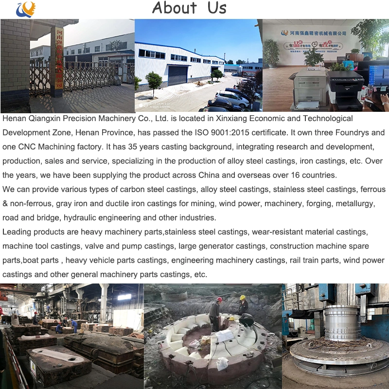 Foundry Water Glass Sand Casting Ductile Iron Rolling Mill Archway