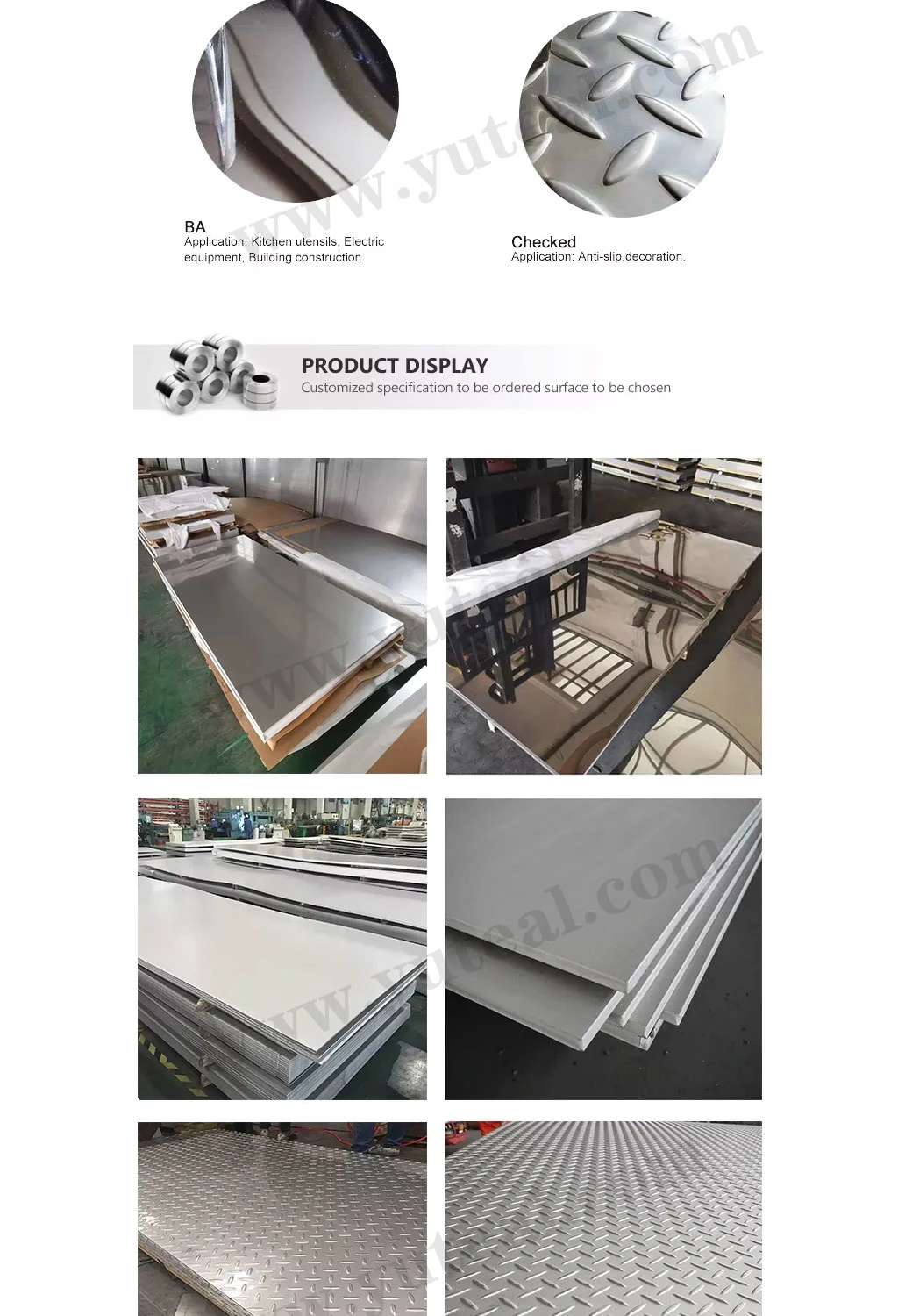 Hot Selling Stainless Steel Plate/Coil 201 202 316 316L 409 Cold Rolled Stainless Steel Plate Medium and Heavy Plate