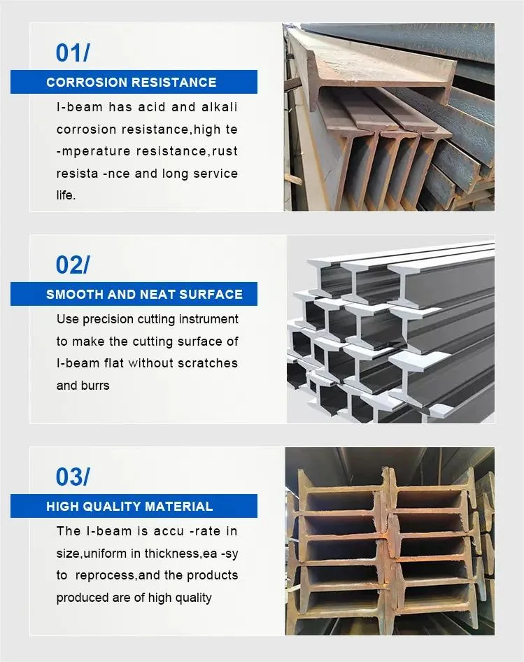 ASTM Q235B Ss400 Q345b Section Steel Hot Rolled Structural Steel I Beam/H-Beam/Channel/Angle Steel Customize Carbon Steel I-Beam in Stock