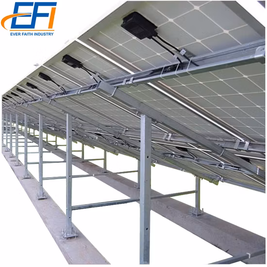 Solar Panel N Ground PV Mounting Racking Bracket Open Support System Guangzhou 500W
