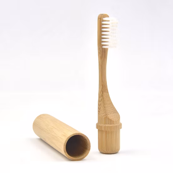 Reusable Daily Necessities Rainbow Nylon Brush Head Biodegradable Bamboo Toothbrush